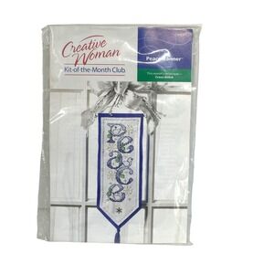 Creative Woman Kit of The Month Club Cross Stitch Peace Banner CWC91